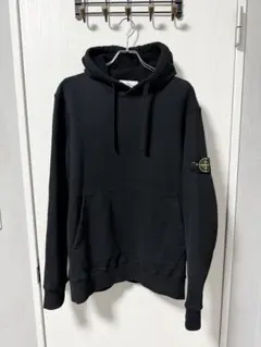 STONE ISLAND スウェットパーカー ゆったり 黒 L - メルカリ