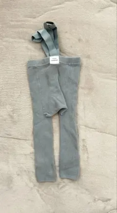 サスペンダー ベビー　Funny Lazybonesレギンス ライトグレー M