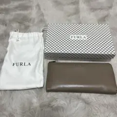 FURLA ベージュ 長財布 箱・保存袋付き