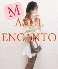 【美品】AZUL ENCANTO フレアードッキング　タートルニット