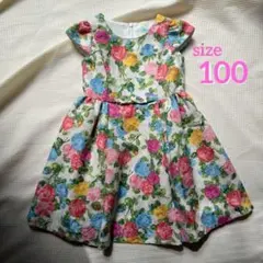 【美品】タグ付き TOCCA 花柄ワンピース トッカ　100 キッズ