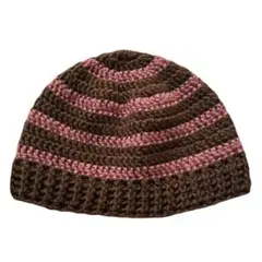 クロシェハット　クラッシャーハット　バケットハット　ビーニー　ボーダー　ニット帽