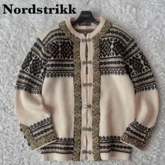 【美品】ノードストリック ノルディックニット カーディガン メタルフック