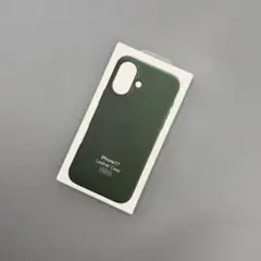 純正互換品　iPhone17用　レザーケース-　フォーレストグリーン