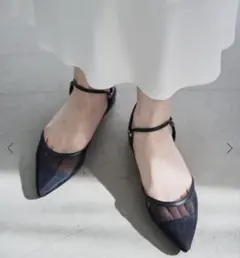 ＊美品＊◆Le TALON◆ポインテッド2wayストラップチュールミュール