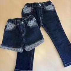 moujonjon デニム　95㎝　2点セット