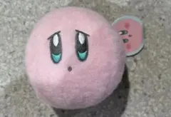 星のカービィ　羊毛フェルト風フェイスマスコット　しょんぼり顔