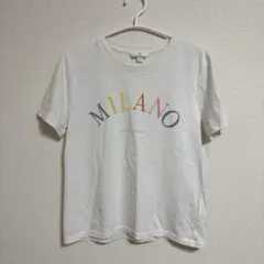 【9/30までの出品】 H&M MILANO ロゴＴシャツ
