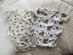 UNIQLO こぐまちゃん 前開きボディスーツ 60cm 2枚