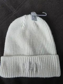 新品 GAP ホワイト ニット帽 ONE SIZE