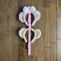 カチューシャホルダーおまけ付き　カチューシャ壁掛け　収納ベルト　ハンドメイド品