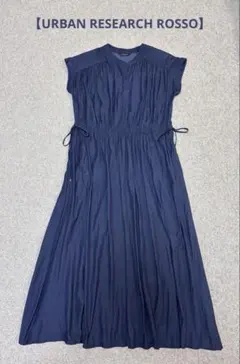 【URBAN RESEARCH ROSSO 】ノースリーブ ワンピース ネイビー