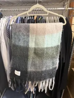 NOISEMAKER ブロックチェックマフラー フリーサイズ　最終価格