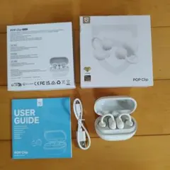 SOUNDPEATS POP Clip ワイヤレスイヤホン 本体 ホワイトのサムネイル