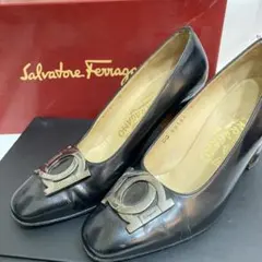sh3607 Salvatore Ferragamo パンプス 5D ブラック
