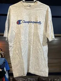 希少ヴィンテージ！Champion チャンピオン　グレー　ロゴT