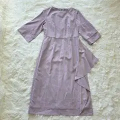 ナノユニバース Apèri ドレス ワンピース フレア パーティー 36 ピンク