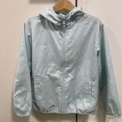 フード付きパーカー ポケッタブルパーカー ライトグリーン ライトブルー