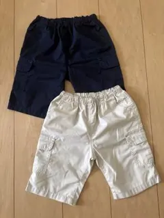 無印良品 ハーフパンツ 2枚セット ウエストゴム　　　サイズ90