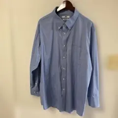 UNIQLO スーパーノンアイロンシャツ　長袖　　ブルー 3XL ユニクロ
