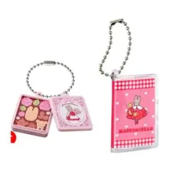 サンリオ　クッキー缶チャーム　豆ガシャ本 プロフィール帳　マロンクリーム