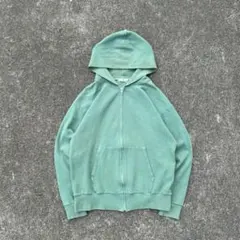 sans limite スパンジップパーカー　緑　長谷川昭雄　popye