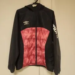 umbro ウィンドブレーカー 黒/ピンク レディース LLサイズ