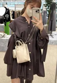 訳あり特価【COCODEAL】オーバーシャツ×ショートパンツセットアップ