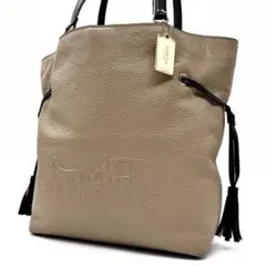 美品】COACH コーチ アンディ トート ホース＆キャリッジ ペブル 