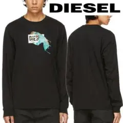 【新品未使用】ディーゼル ロンT ブルーハンド グラフィック タグ付き コットン