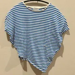 FITH 青白ストライプ Tシャツ Sサイズ（100cm）