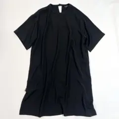 美品✨近年✨ミズイロインド Aライン　ワイドスリーブワンピース 黒 ゆったり