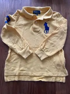 ラルフローレン　長袖男の子ポロシャツ　黄色3歳/100㎝