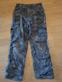 迷彩柄 カーゴパンツ ウエストゴム