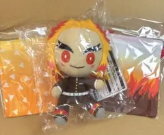 一番くじ　ちょこのっこぬいぐるみ　煉獄杏寿郎　和柄ミニ巾着