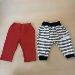 赤ちゃん本舗　5分〜七分丈パンツ　2枚セット