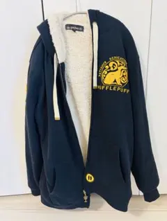 ハリーポッター　ハッフルパフHufflepuff フード付きパーカー ブラック