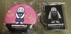 UNDERTALE 15周年記念 トリエル キーホルダー 缶バッジ 2個セットのサムネイル