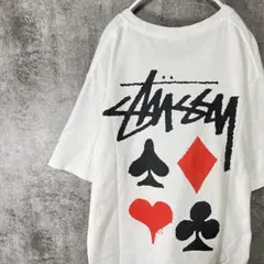 銀タグ オールドステューシー Stüssy スカル トランプ Tシャツ M 