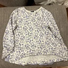 petit main 花柄 長袖カットソー 120