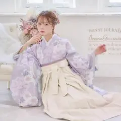 ムロリン様専用 オールインワン袴 卒業式 淡藤袴 いにしえ華紫 - メルカリ