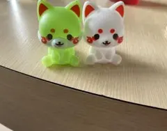 狐 ミニチュアフィギュア 2体セット