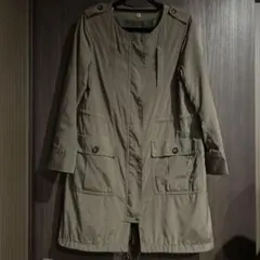 SPICK AND SPAN スピックアンドスパン カーキ ノーカラー コート