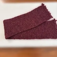 手編みマフラー