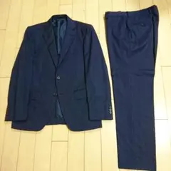 REDAイタリア生地ONLYスーツ165AメンズNAVYストライプ送料込み