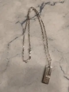 超美品】GUCCI ペンダント トップ925＋社外喜平チェーン 男女兼用