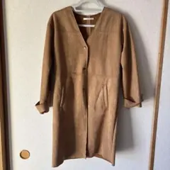 ciaopanic キャメル　ノーカラーコート