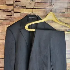 【美品】 ダーバン ウール 春夏秋 MONSOON シングルスーツ ストライプのサムネイル