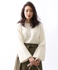 【新品】Abahouse Devinette＊コットンカシミヤリブプルオーバー