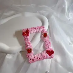 #137 ハンドメイド　硬質　トレカケース　ホイップデコ　推し活　マーブル